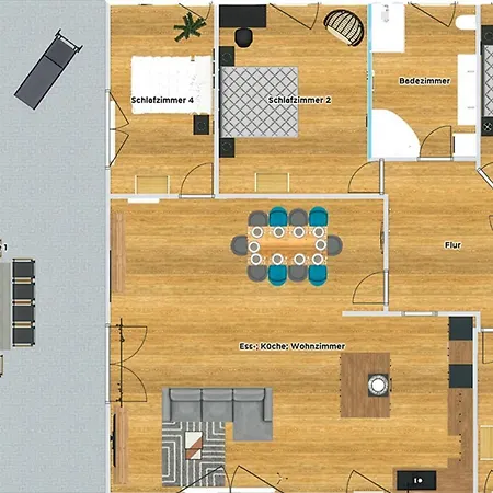 Kleeoase - Luxus Apartment- Jacuzzi - Dachterrasse - Kochinsel - Kostenlose Parkplaetze - In 10 Min * Greifenstein