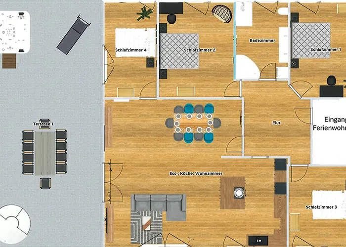Kleeoase - Luxus Apartment- Jacuzzi - Dachterrasse - Kochinsel - Kostenlose Parkplaetze - In 10 Min * Greifenstein